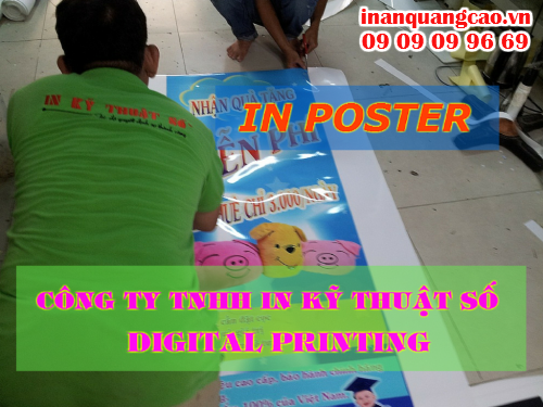 In poster giá rẻ Bình Thạnh tại Công ty TNHH In Kỹ Thuật Số - Digital Printing